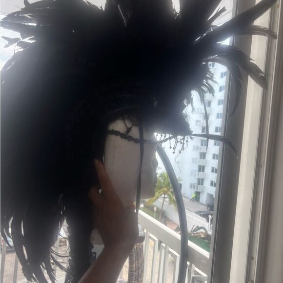 Feather Mohawk headdress headpiece festival event hairpiece warrior dancers drag main image 8